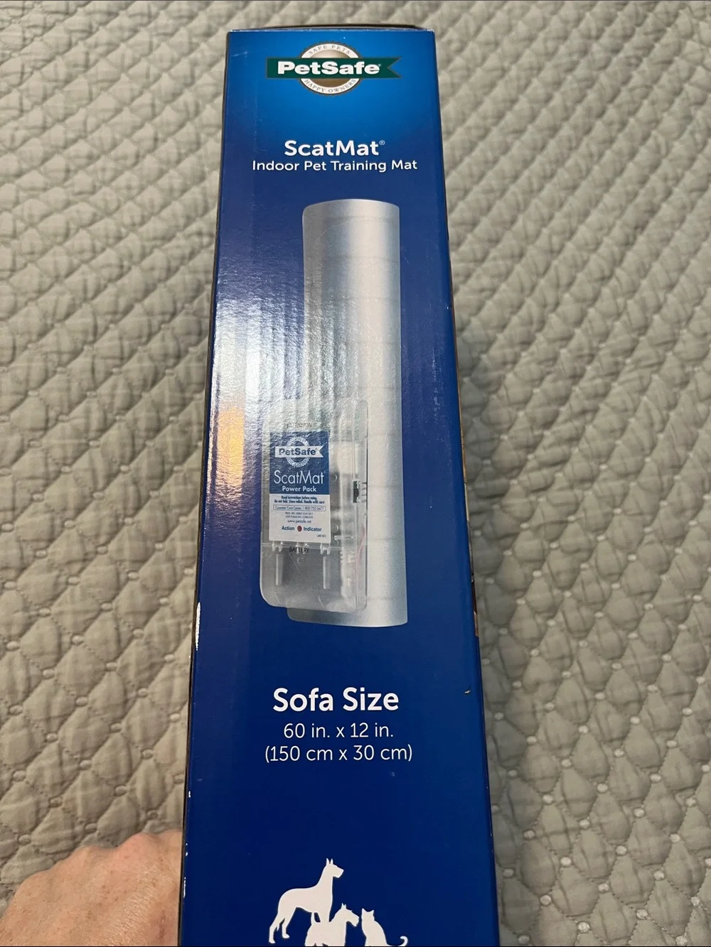 PetSafe ScatMat Indoor Pet Training Mat - Blue and White Packaging